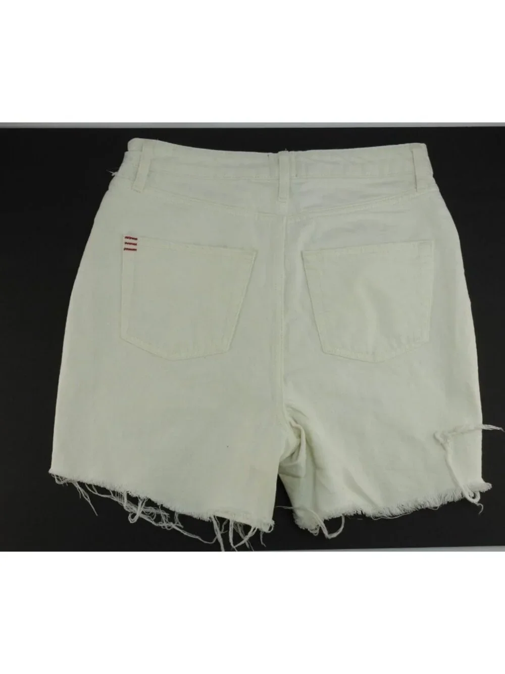 BDG Urban Outfitters White Denim Cut Off Shorts 90s Long Inseam Size 29